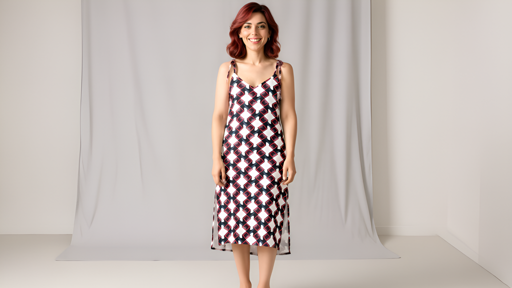 "Timeline Midi Dress"