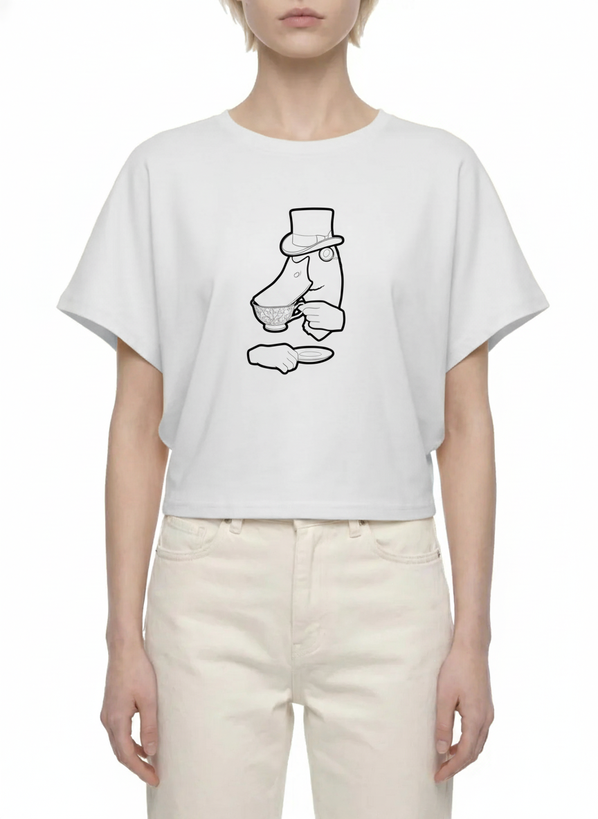 Women's Cropped Dolman T-Shirt