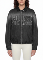 Universal Cyberpunk Vintage Denim Jacket