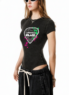 Women's Mineral Wash Crewneck Bodysuit