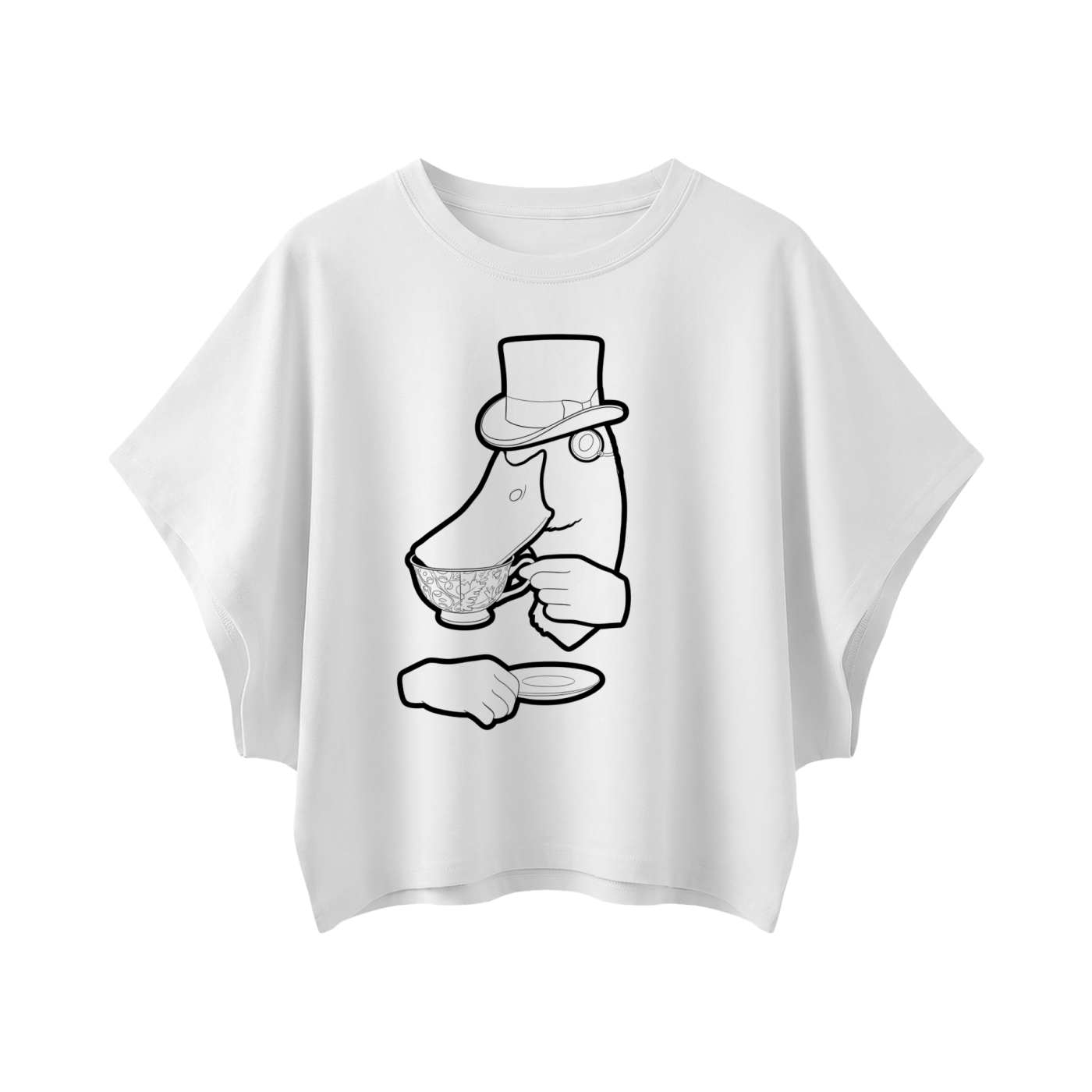 Women's Cropped Dolman T-Shirt