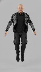 Digitally Enhanced Knitted Cardigan