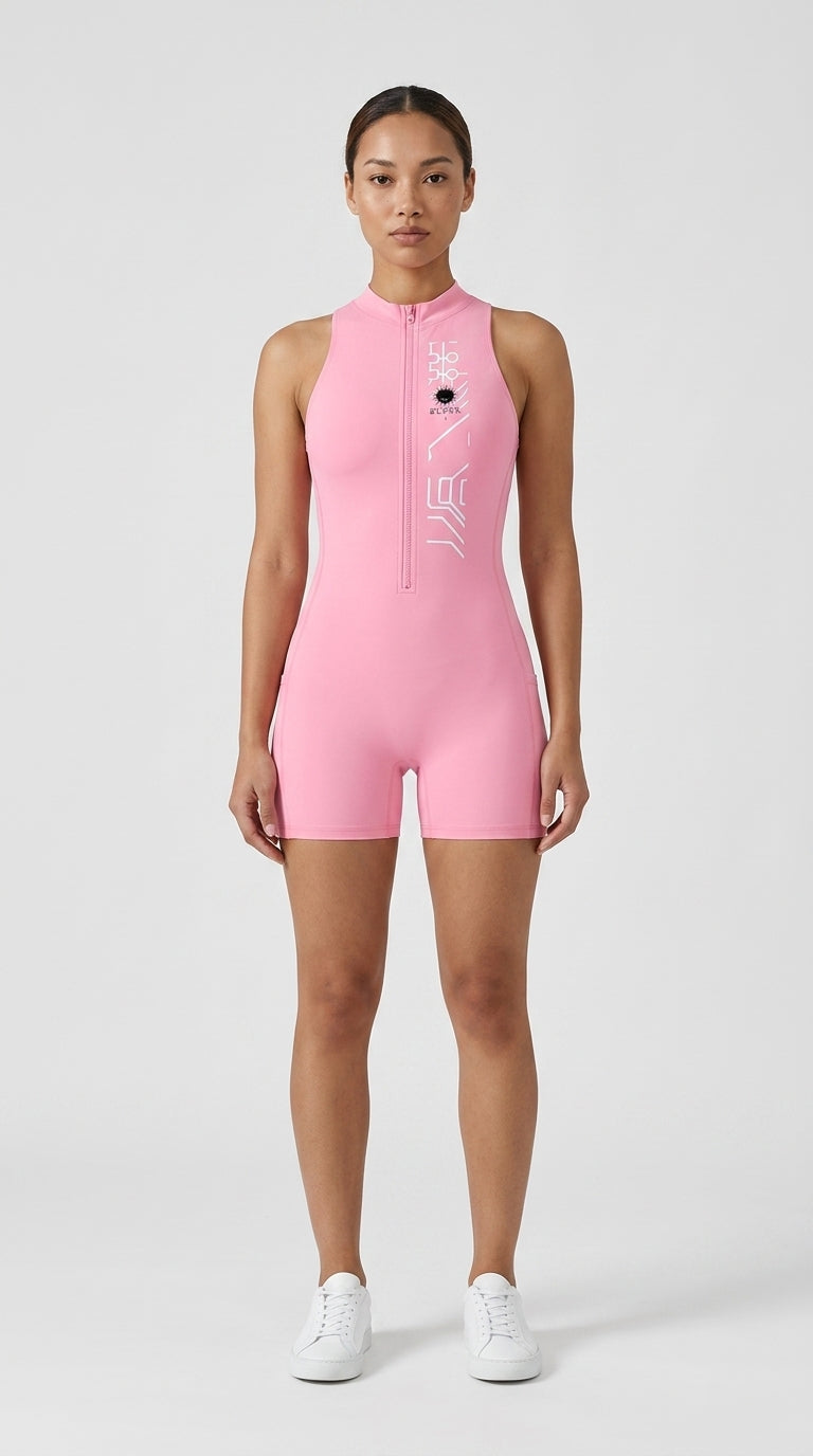 Women’s Quarter-Zip Yoga Romper