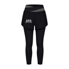 Women's Artificial Athletics Paneled High Waisted Yoga Leggings