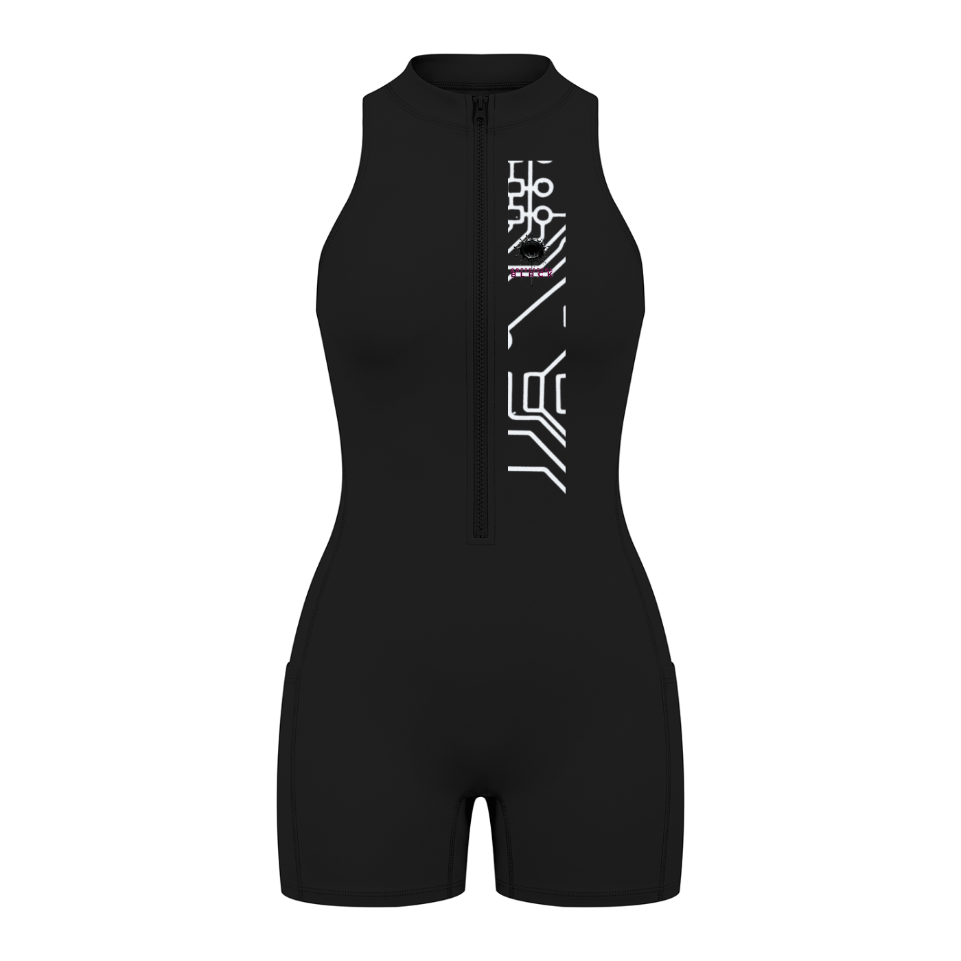 Women’s Quarter-Zip Yoga Romper
