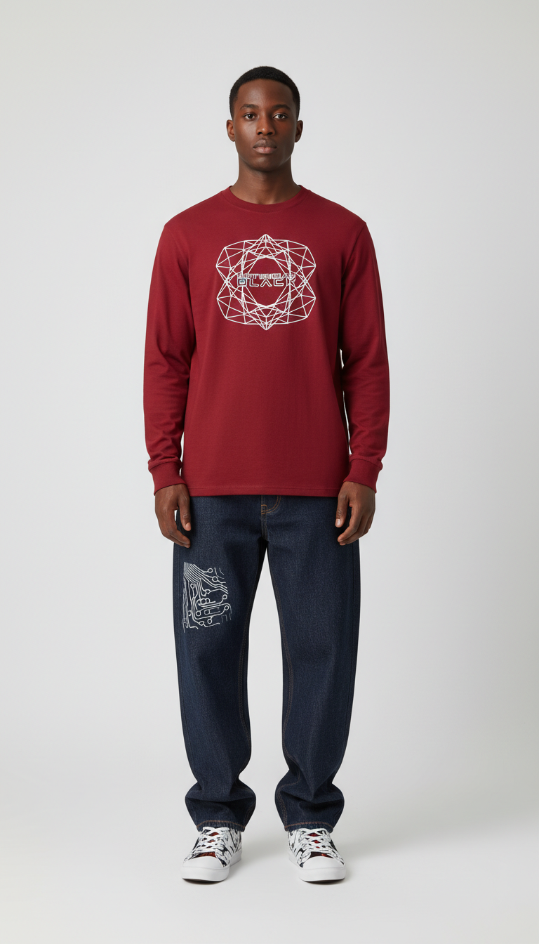 Timeless Straight Leg Digital Denim