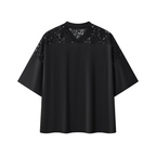 Unisex Artificial Lace and Vines  V-Neck T-Shirt