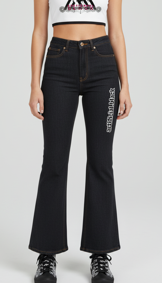 Women's High-Rise Flared Jeans