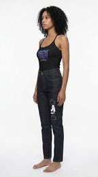 Neon Shadows Slim Fit Ribbed Racerback Tank Top