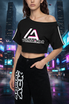 Women's Off-the-Shoulder Crop T-Shirt