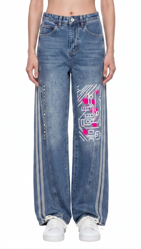 Women’s Wide Leg Digital Denim
