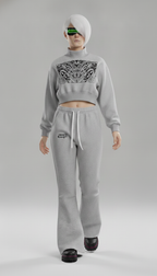 Pantalon de jogging évasé pour femme