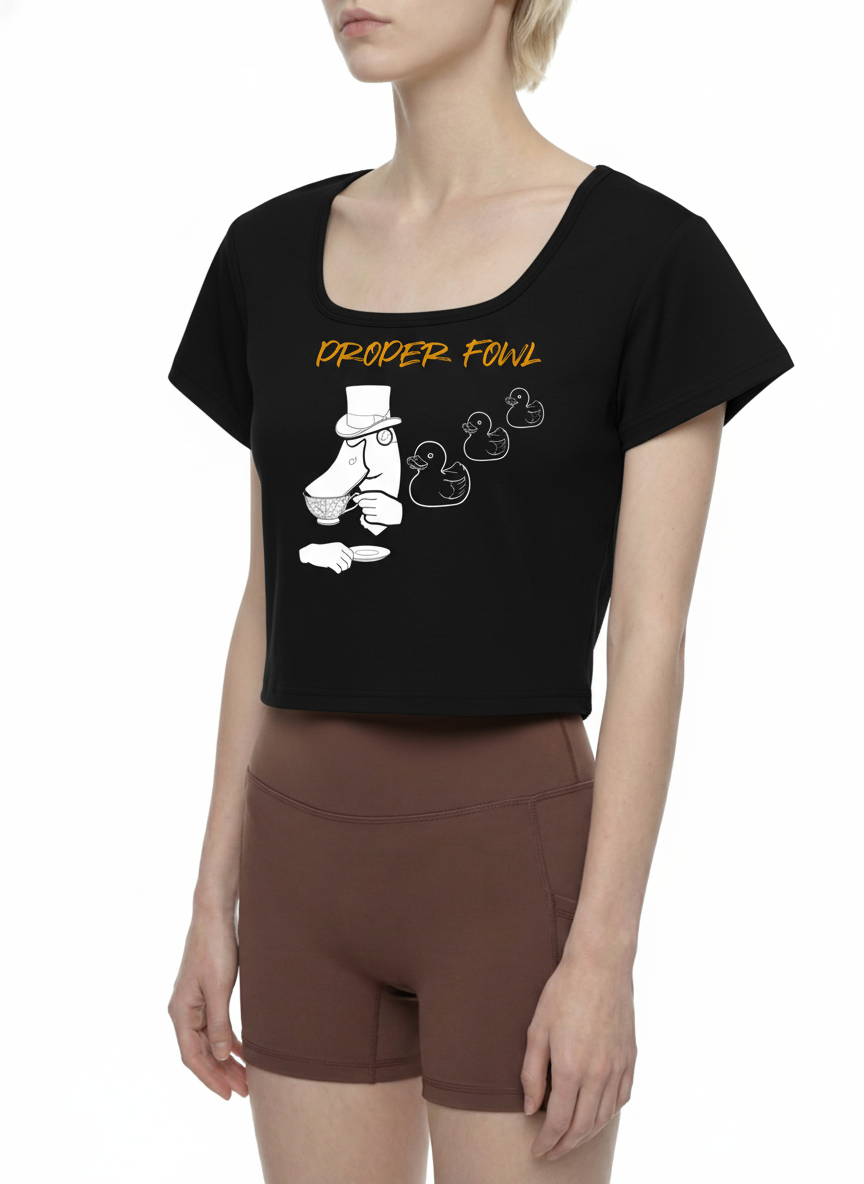Women's Square Neck Crop T-Shirt