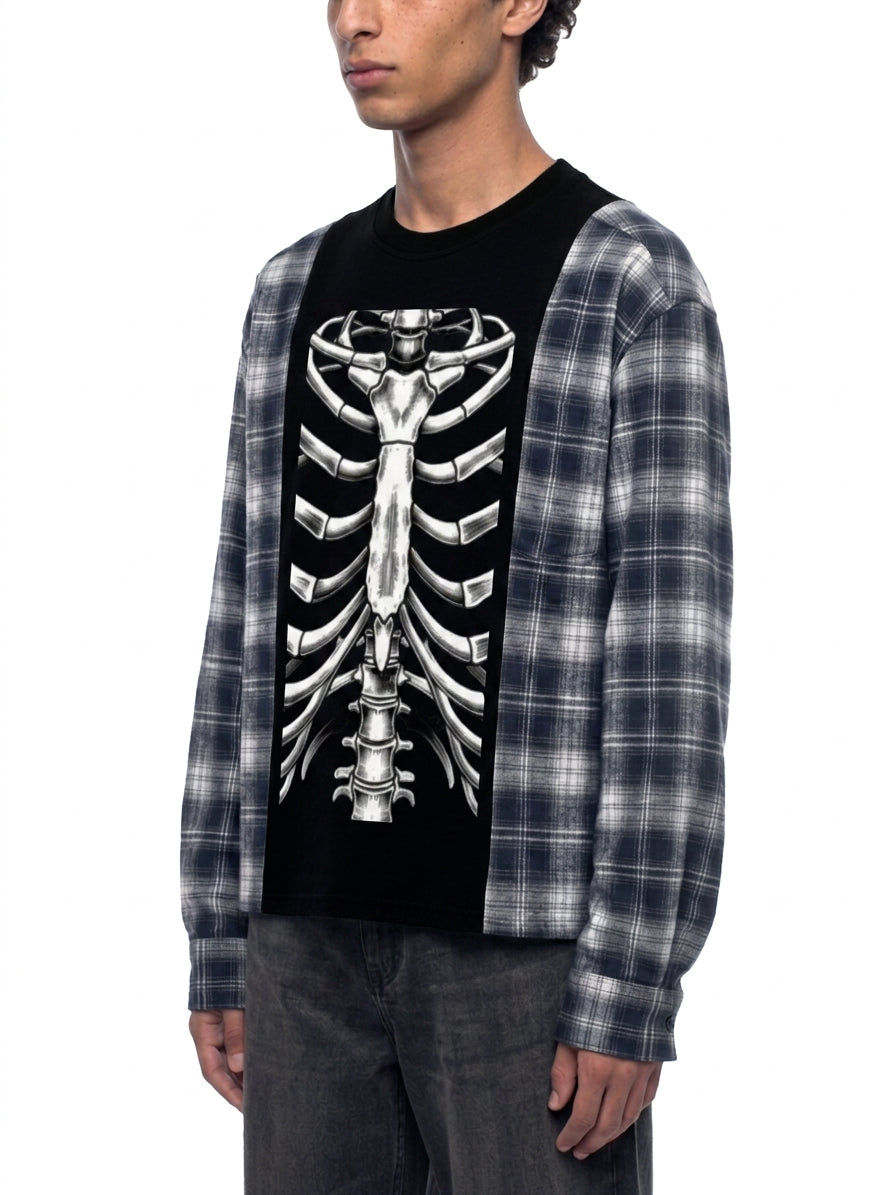 XRay Vision Plaid Long Sleeve T-Shirt