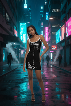 Women's Color Block Mini Dress
