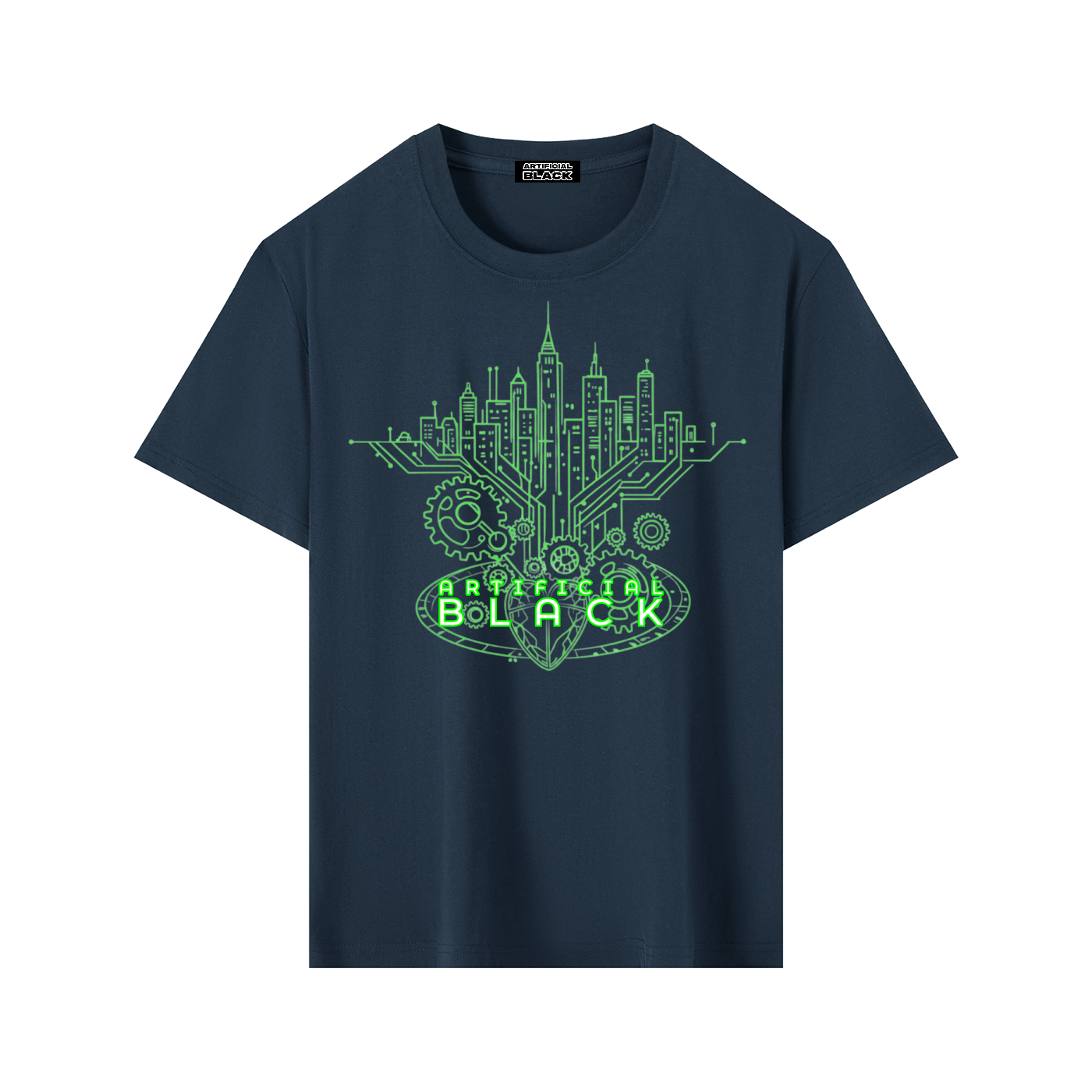 Digital Neon Diamond Cut T
