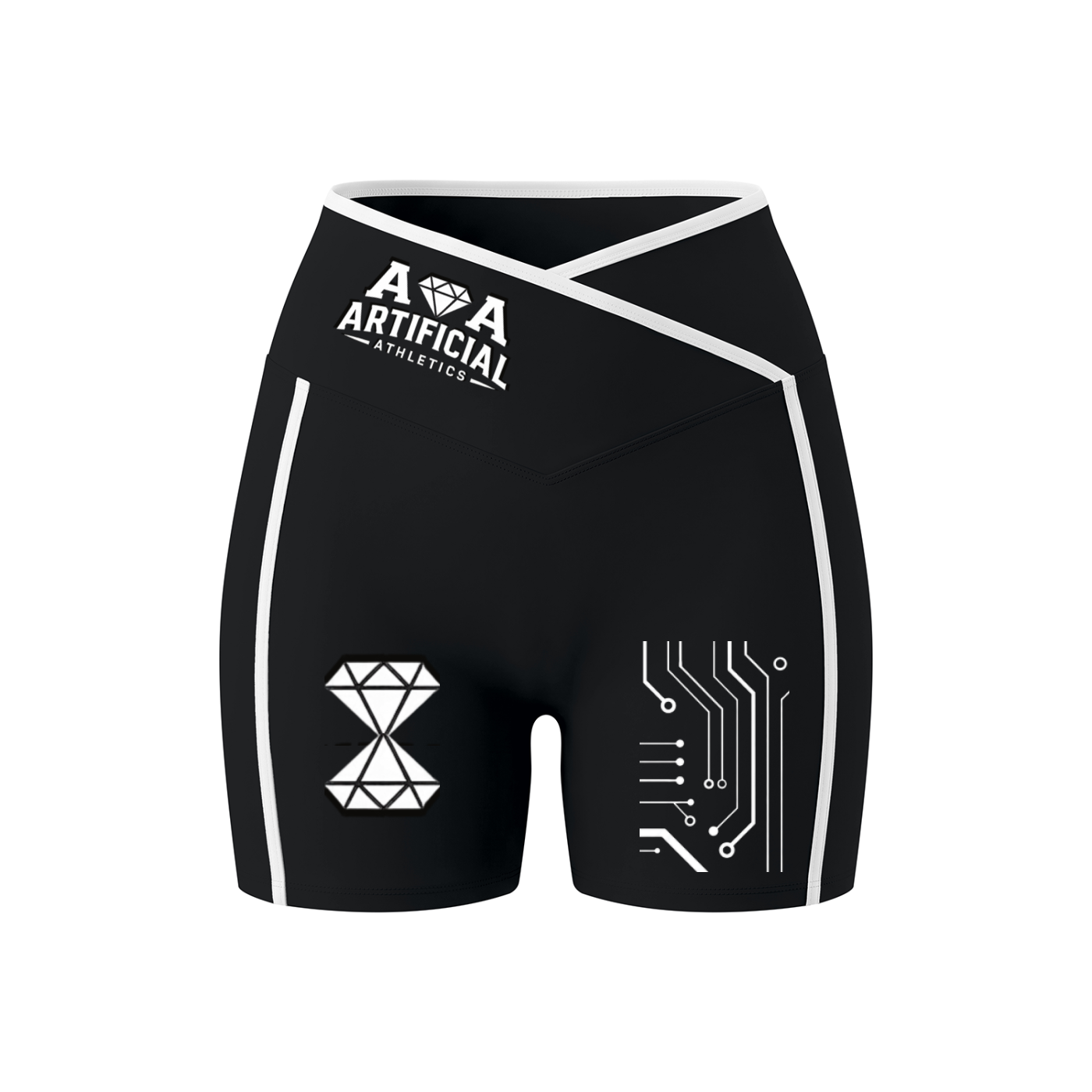 Short de yoga taille haute « Artificial Athletics » pour femme