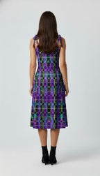 Tie-strap midi dress