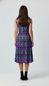 Tie-strap midi dress