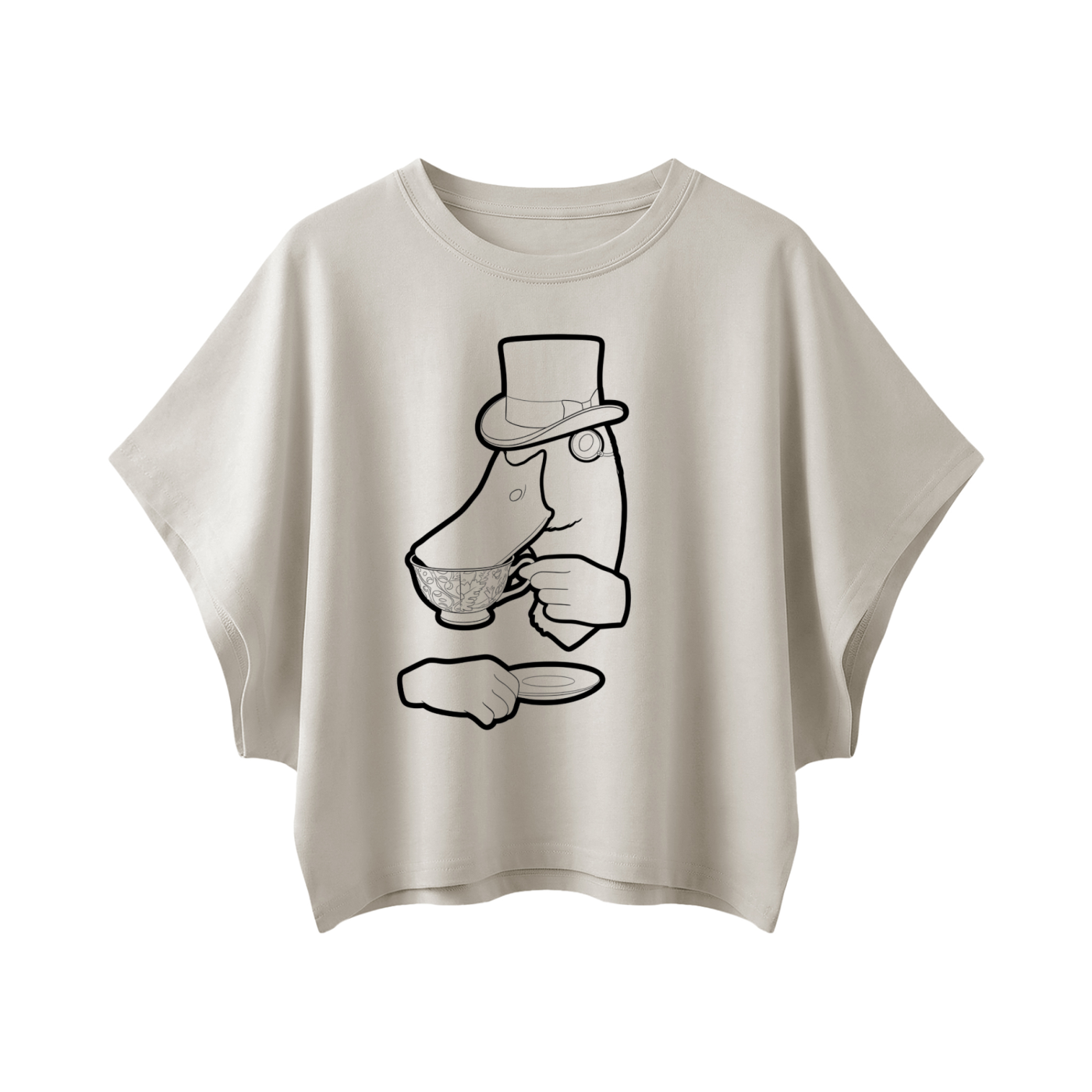 Women's Cropped Dolman T-Shirt