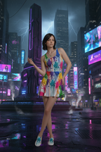 Activated Antimatter Skater Dress