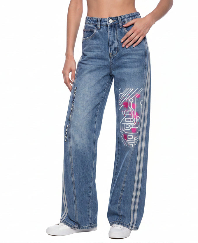Women’s Wide Leg Digital Denim