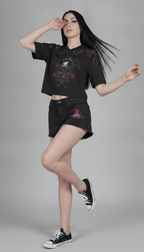 Women’s Vintage Wash High Rise Denim Shorts