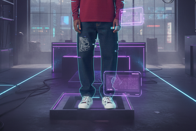 Timeless Straight Leg Digital Denim