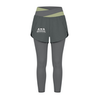 Women's Artificial Athletics Paneled High Waisted Yoga Leggings