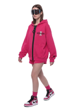 Unisex Oversized Chunky-Zip Boxy Hoodie